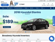 Tablet Screenshot of broadwayhyundai.com